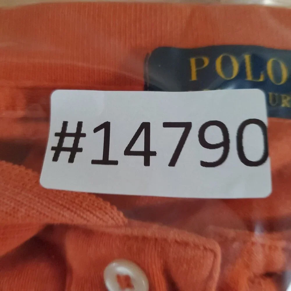 Polo Ralph Lauren Shirt Mens XXL Orange Classic Fit Polo Short Sleeve